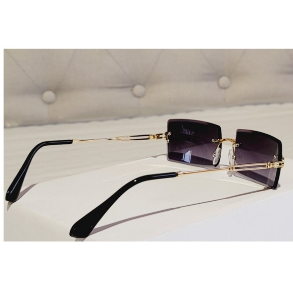 Rectangular Rimless Sunglasses π HP - Picture 8 of 12